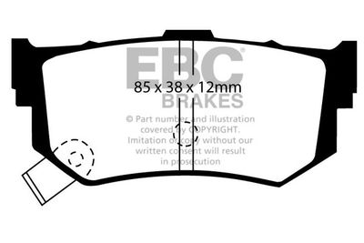 DP5142 EBC Brakes Комплект тормозных колодок, дисковый тормоз