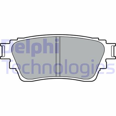 LP3408 DELPHI Комплект тормозных колодок, дисковый тормоз