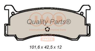 70411022 IAP QUALITY PARTS Комплект тормозных колодок, дисковый тормоз