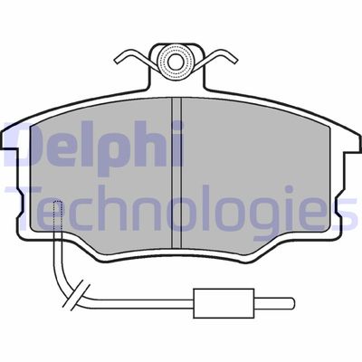 LP569 DELPHI Комплект тормозных колодок, дисковый тормоз