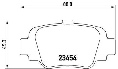 P56032 BREMBO Комплект тормозных колодок, дисковый тормоз
