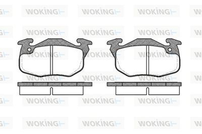 P092310 WOKING Комплект тормозных колодок, дисковый тормоз