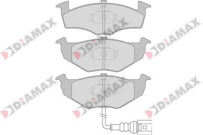 N09331 DIAMAX Комплект тормозных колодок, дисковый тормоз