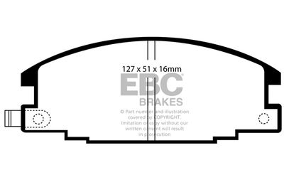 DP746 EBC Brakes Комплект тормозных колодок, дисковый тормоз