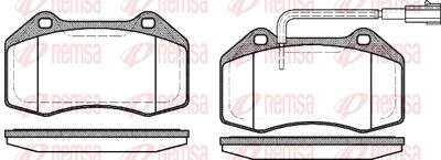 111312 REMSA Комплект тормозных колодок, дисковый тормоз