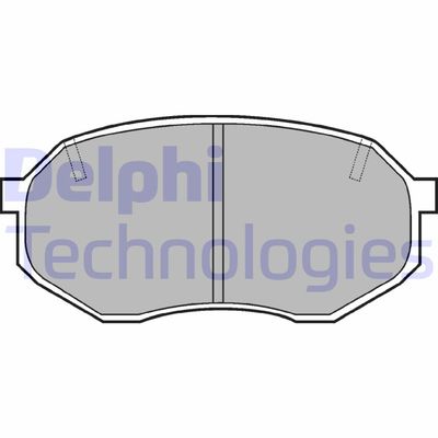 LP630 DELPHI Комплект тормозных колодок, дисковый тормоз