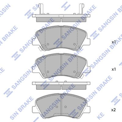 SP1399 Hi-Q Комплект тормозных колодок, дисковый тормоз