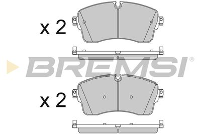 BP3825 BREMSI Комплект тормозных колодок, дисковый тормоз