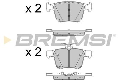 BP3517 BREMSI Комплект тормозных колодок, дисковый тормоз