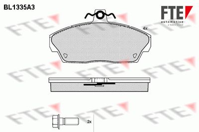 BL1335A3 FTE Комплект тормозных колодок, дисковый тормоз