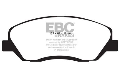 DP1783 EBC Brakes Комплект тормозных колодок, дисковый тормоз