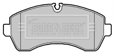 BBP2147 BORG & BECK Комплект тормозных колодок, дисковый тормоз
