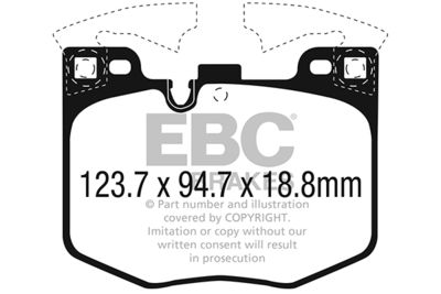 DP32302C EBC Brakes Комплект тормозных колодок, дисковый тормоз