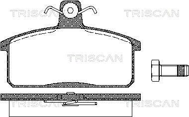 811069013 TRISCAN Комплект тормозных колодок, дисковый тормоз