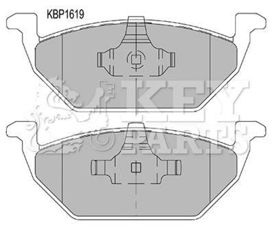 KBP1619 KEY PARTS Комплект тормозных колодок, дисковый тормоз