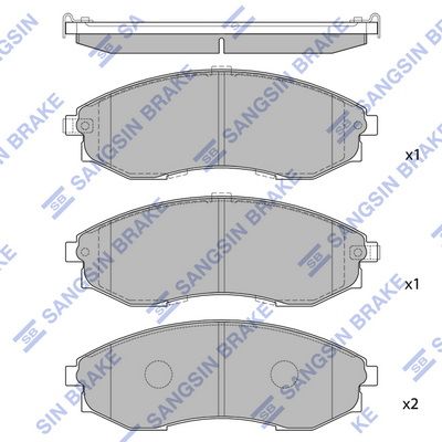 SP1083 Hi-Q Комплект тормозных колодок, дисковый тормоз