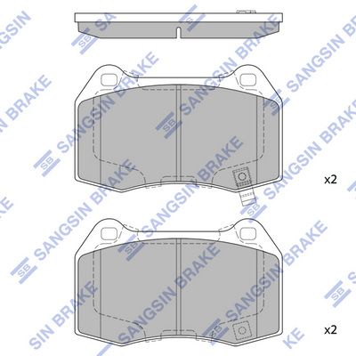 SP1494 Hi-Q Комплект тормозных колодок, дисковый тормоз