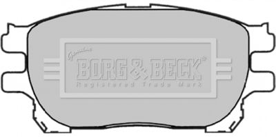 BBP1836 BORG & BECK Комплект тормозных колодок, дисковый тормоз