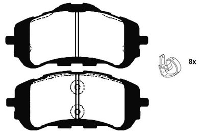 RA10720 RAICAM Комплект тормозных колодок, дисковый тормоз