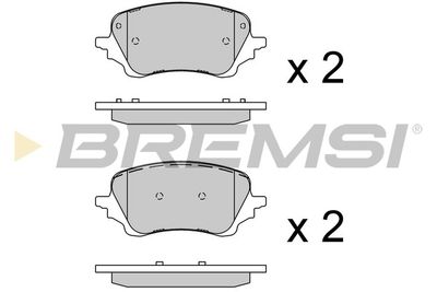 BP3918 BREMSI Комплект тормозных колодок, дисковый тормоз
