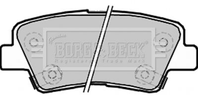 BBP2220 BORG & BECK Комплект тормозных колодок, дисковый тормоз