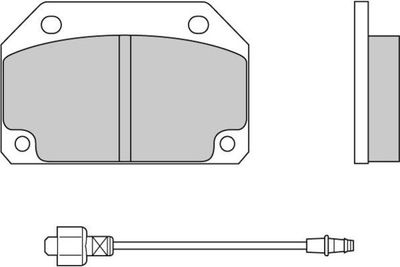 120154 E.T.F. Комплект тормозных колодок, дисковый тормоз