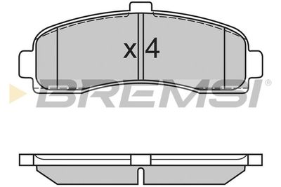 BP2563 BREMSI Комплект тормозных колодок, дисковый тормоз