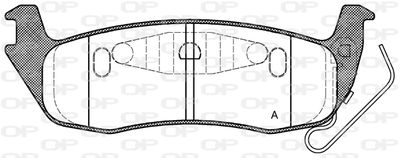 BPA110610 OPEN PARTS Комплект тормозных колодок, дисковый тормоз