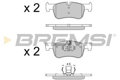 BP3520 BREMSI Комплект тормозных колодок, дисковый тормоз