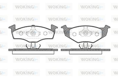 P709320 WOKING Комплект тормозных колодок, дисковый тормоз