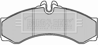 BBP2247 BORG & BECK Комплект тормозных колодок, дисковый тормоз