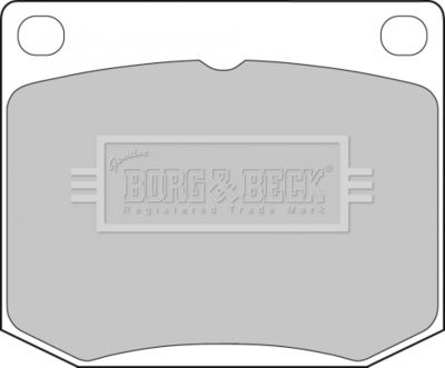 BBP1072 BORG & BECK Комплект тормозных колодок, дисковый тормоз