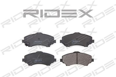 402B0257 RIDEX Комплект тормозных колодок, дисковый тормоз