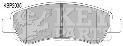 KBP2035 KEY PARTS Комплект тормозных колодок, дисковый тормоз