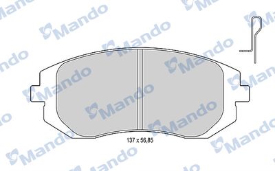 MBF015823 MANDO Комплект тормозных колодок, дисковый тормоз