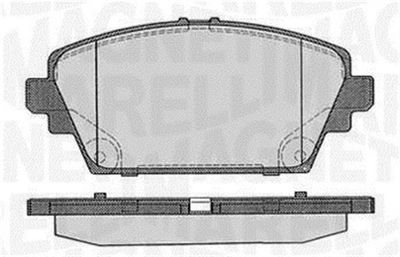 363916060566 MAGNETI MARELLI Комплект тормозных колодок, дисковый тормоз