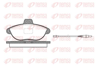 060202 REMSA Комплект тормозных колодок, дисковый тормоз