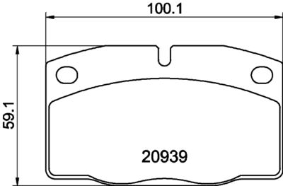 MDB1141 MINTEX Комплект тормозных колодок, дисковый тормоз