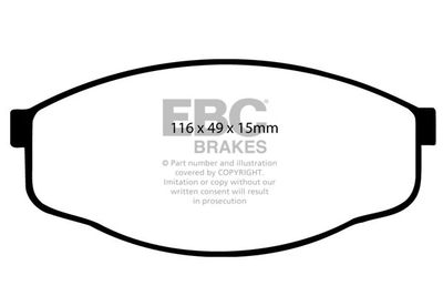 DP419 EBC Brakes Комплект тормозных колодок, дисковый тормоз
