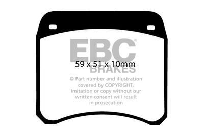 DP9128 EBC Brakes Комплект тормозных колодок, дисковый тормоз