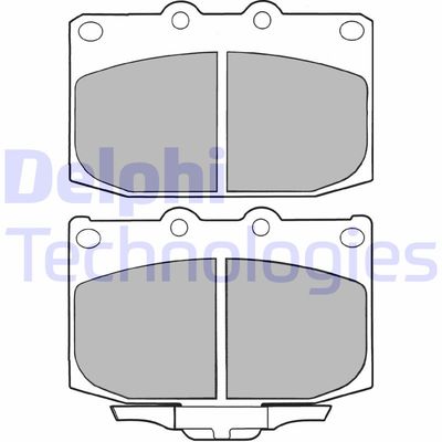 LP1060 DELPHI Комплект тормозных колодок, дисковый тормоз