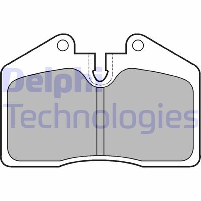 LP672 DELPHI Комплект тормозных колодок, дисковый тормоз