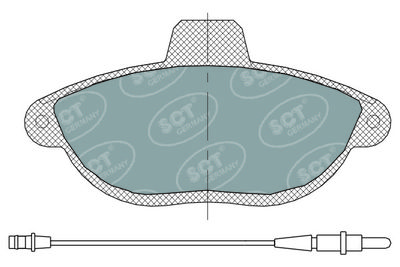 SP316PR SCT - MANNOL Комплект тормозных колодок, дисковый тормоз