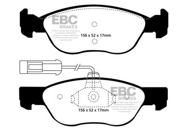 DP210602 EBC Brakes Комплект тормозных колодок, дисковый тормоз
