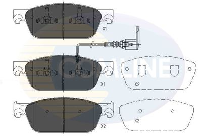 CBP16002 COMLINE Комплект тормозных колодок, дисковый тормоз