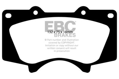 DP41657R EBC Brakes Комплект тормозных колодок, дисковый тормоз