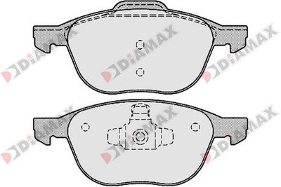 N09267 DIAMAX Комплект тормозных колодок, дисковый тормоз