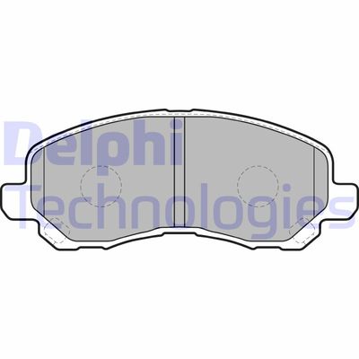 LP1684 DELPHI Комплект тормозных колодок, дисковый тормоз