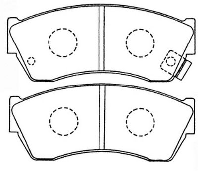 FP0451 FIT Комплект тормозных колодок, дисковый тормоз