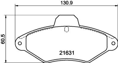 PCP1580 DON Комплект тормозных колодок, дисковый тормоз